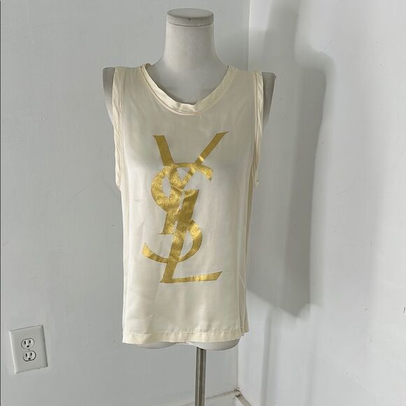 Yves Saint Laurent YSL Silk Blouse Size Small - Picture 1 of 5